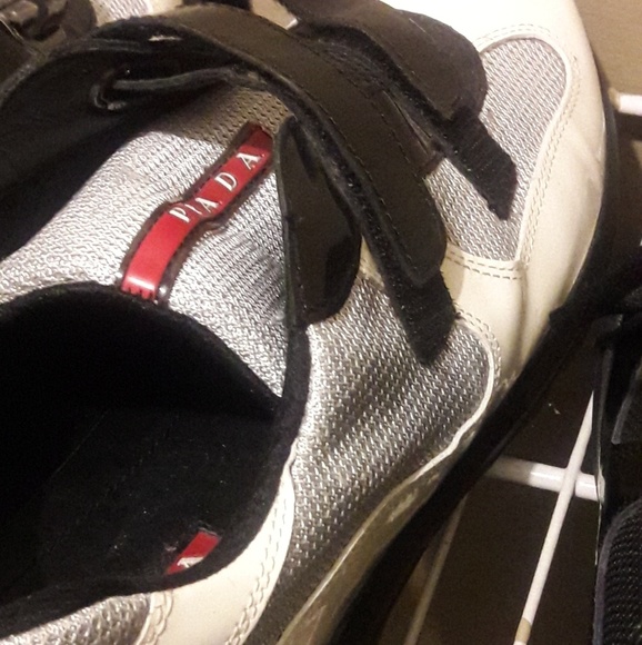 Men's Prada White Double-strap Sneakers - Picture 1 of 4